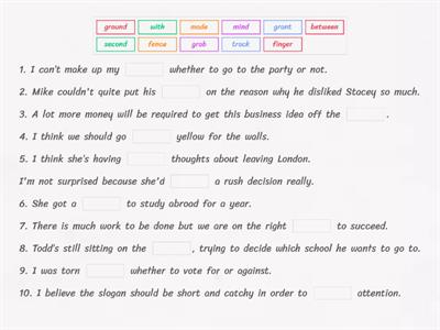 High Note 4, Unit 2E: complete the missing word