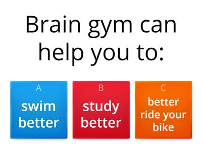 Brain gym quiz