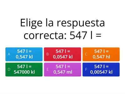 UNIDADES DE CAPACIDAD 4ºPrimaria