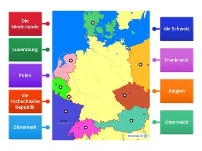 Copy of Die Nachbarländer von Deutschland