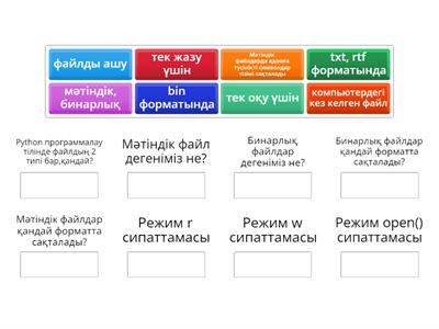 7 сынып Файлдармен жұмыс