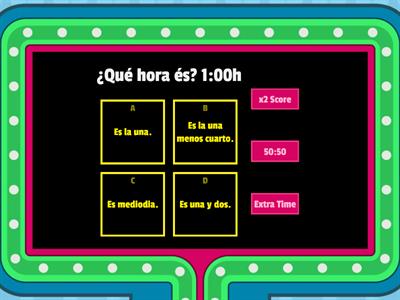 Horas em espanhol - Ensino médio