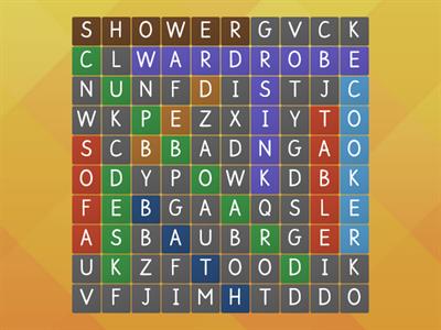 Things in my House Wordsearch