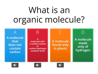 Major Groups Of Organic Molecules 