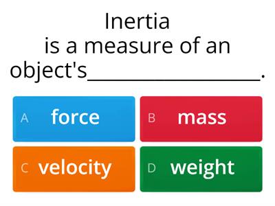 Quiz on Laws of Motion