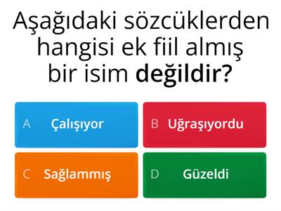 Türkçe 7. Sınıf test