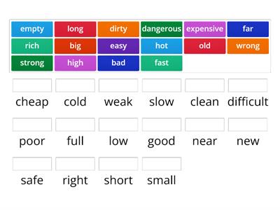 English file elementary 2B adjectives (things)