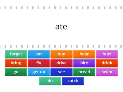 Irregular verbs