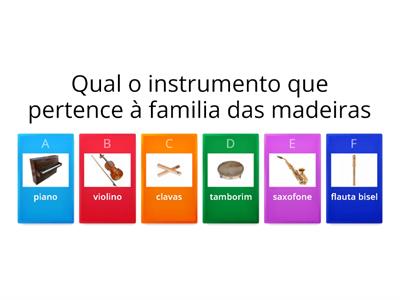 Familias Instrumentos Musicais