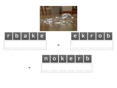 Irregular Verbs 3rd Form 2 Anagram