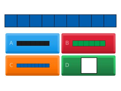 Cuisinaire Rod and Equation Quiz Addends to 10