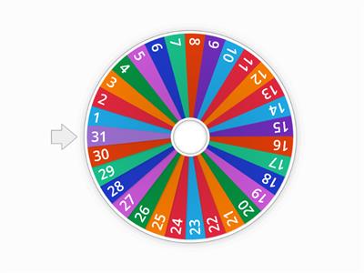  1-31 Bingo Generator