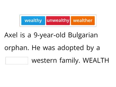 Словообразование ФИПИ Bulgarian orphan
