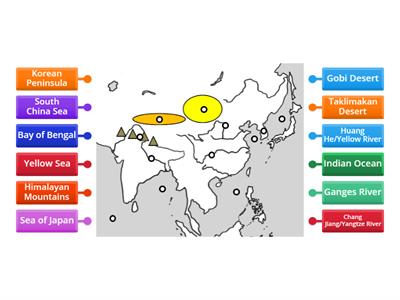 Southern and Eastern Asia Physical Features