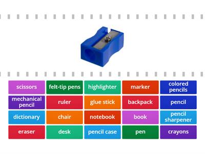 School Supplies - Vocabulary