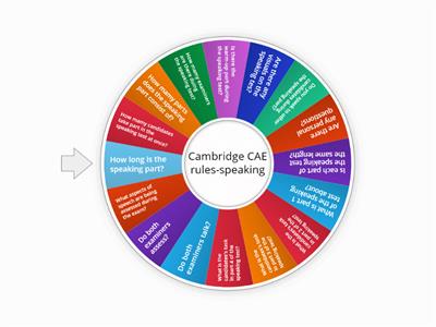 Cambridge CAE rules - speaking