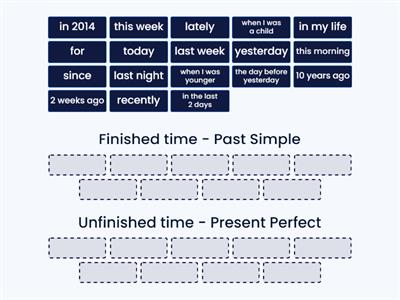 Present Perfect vs Past Simple - Time Expressions
