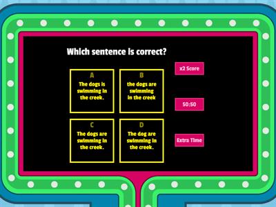 Which is the correct sentence?