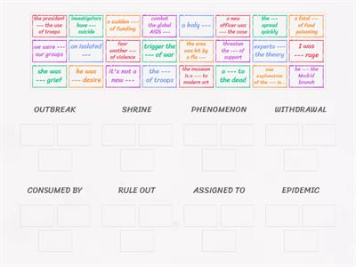 Outcomes A, Unit 12, History Mysteries, Phrases