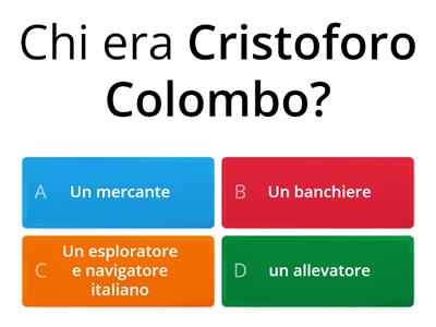 CRISTOFORO COLOMBO E LA SCOPERTA DELL'AMERICA