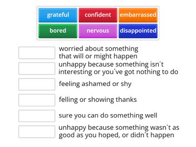 Complete PET unit 5 listening feelings vocab