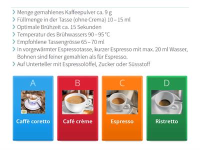 LZ 1.3.1 Kaffeezubereitungsarten- QUIZ