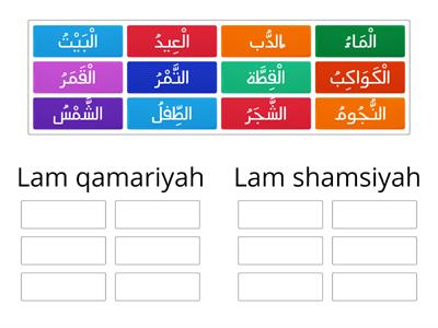 Lam shamsiyah and Lam qamariyah