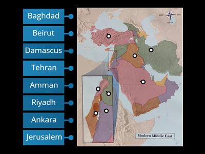 Capitals of Middle East