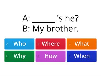 WH Questions with Verb Be