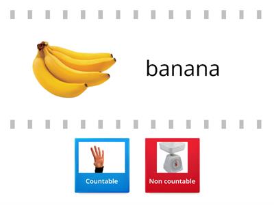 Countable and non countable food