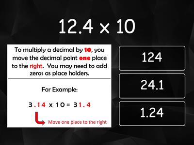 Multiplying and dividing decimals