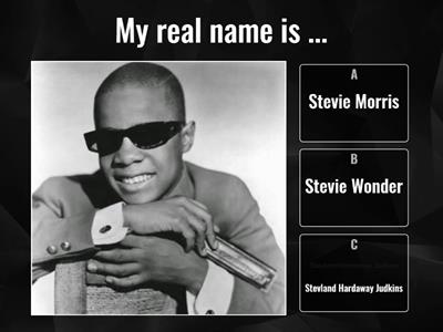 Stevie Wonder Facts Quiz