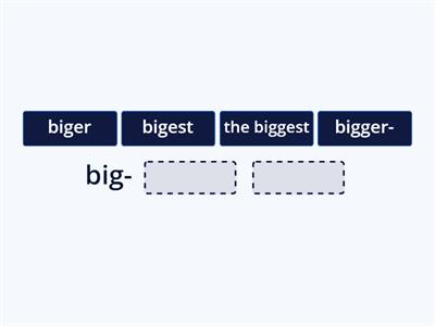 Comparative and Superlative form