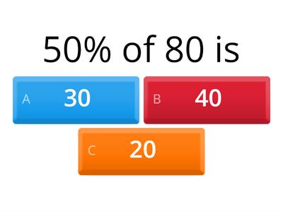 Percentages