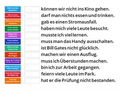 B1.1. Netzwerk. Kap2.Präpositionen mit Genitiv (trotz, wegen, während)