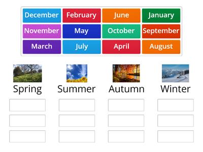 Seasons - months