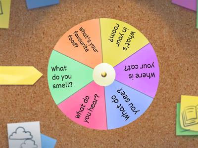 Questions for kids wheel