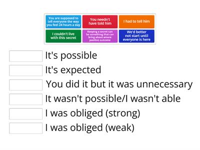 Modal verbs (Speak Out Advanced)