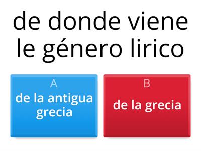 preguntas del género lirico