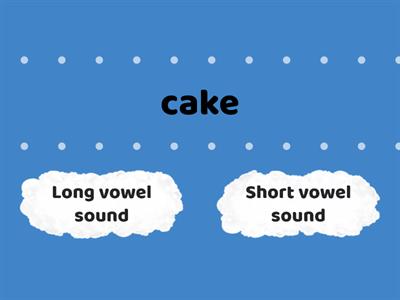 Phonics-Long or short vowels
