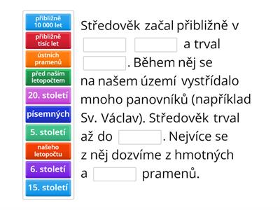 Středověk úvod