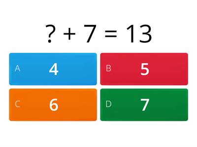 2nd Class Maths - Missing Number 