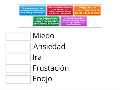 emociones enfrentadas en los estudios