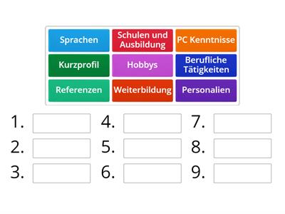 Lebenslauf Struktur