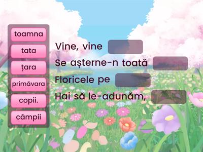 Vine, vine primăvara 