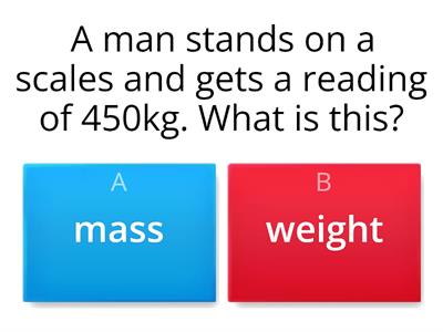 Mass v Weight Quiz sal