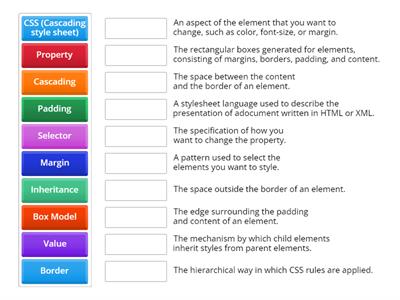 Glossary _Style language CSS