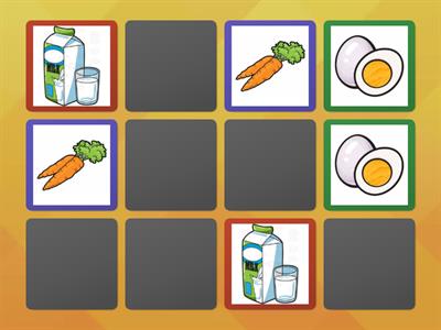 healthy food matching pairs 