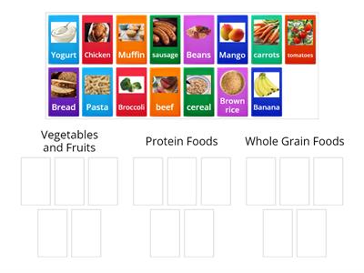 food group sort