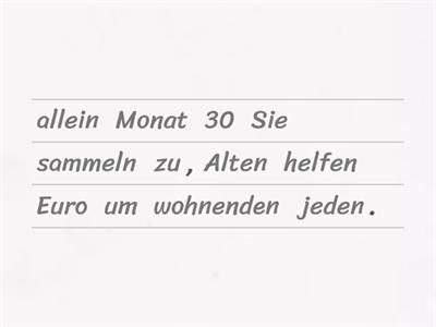 Der Nebensatz mit "um ... zu"